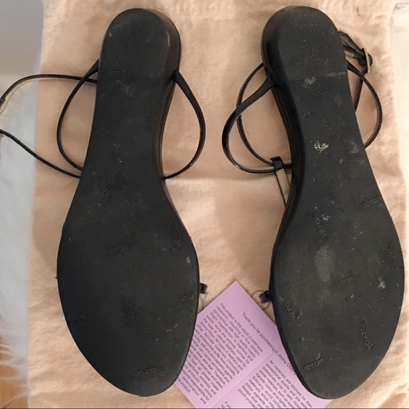 JIMMY CHOO BLACK PATENT LEATHER SANDALS - Picture 6 of 8